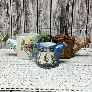 Spring Decor🌸 Set of 3 cute little decorative Watering Cans